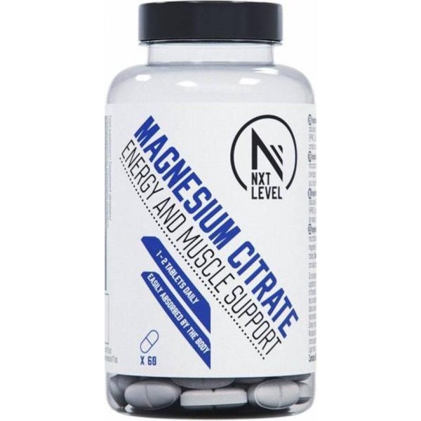 NXT Level Magnesium Citraat - 60 Capsules - Gewichtsbehoud Welzijn