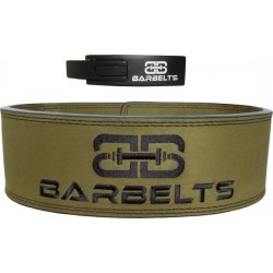 Barbelts Lever belt groen - powerlift riem