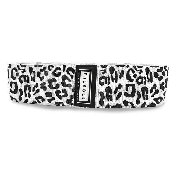 Fruscle® Weerstandsband Panterprint Wit | Fitness elastiek Weerstandsbanden Fitnessmaterialen