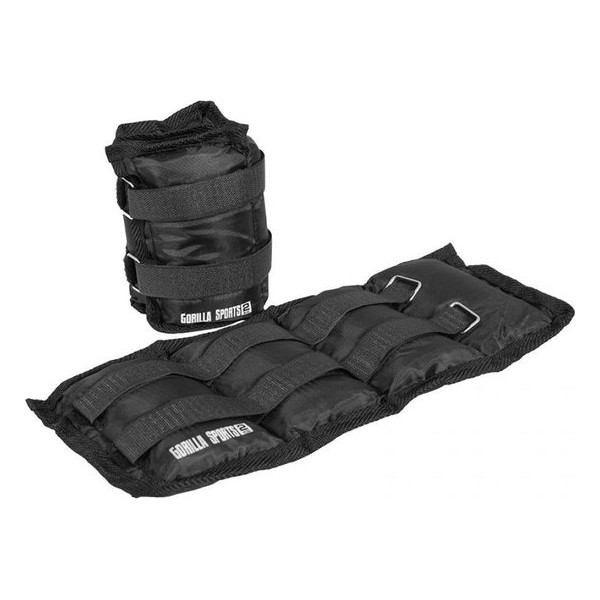 Gorilla Sports Set enkel- of polsgewichten 4 kg (2 x 2 kg)