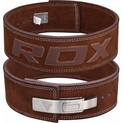 RDX Powerlifting Leren Riem Pro - Met Gesp - Maat: M - Bruin - Leer