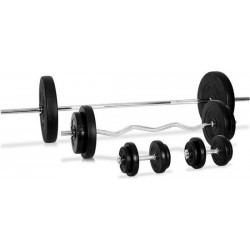 Klarfit Power Forge halterset 4x halterstangen 14x gewicht 97,5kg