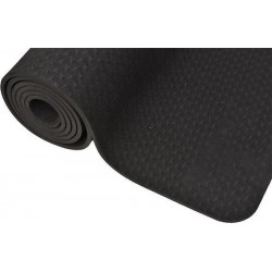 Ecoyogi - TPE Yogamat - 183 cm x 61 cm x 0,6 cm – Zwart