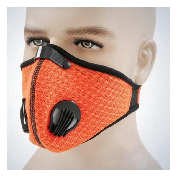 ROFY Prof. N98 Sportmasker - Mondkapje Oranje incl. 2 N98 Filters - Trainingsmasker