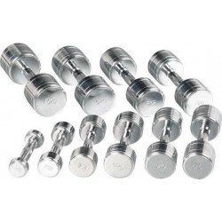 Bodytrading Chromen Dumbbells CHDU - 6 KG per paar - Chroom