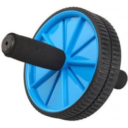 Trenas -  Double Ab Roller - Core Trainer - Core Wheel - Buikspiertrainer met dubbel wiel - Buikspier Wiel - Ø 18.5 cm - Blauw