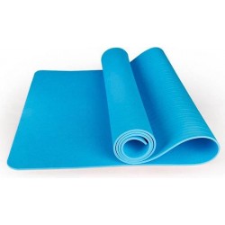 Yoga Mat | 10 mm | Blauw | TPE | 183 cm x 61 cm x 1 cm | Anti-slip | Gymmat |