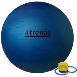 Trenas - Fitnessbal - incl. Pompje - Ø 75 cm - Blauw - 450 kg belastbaar