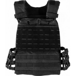 ALWAYS PREPARED - Crossfit & Fitness Gewichtsvest 6/9 KG - Tactical Vest & Trainingsvest - Zwart