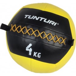 Tunturi Wall Ball - Medicine ball - Crossfit ball - 4kg - Geel