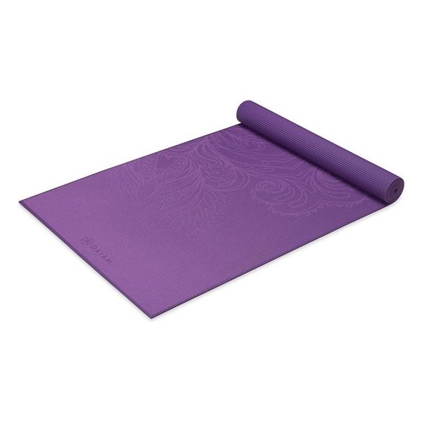 Gaiam Fading Flower Yoga Mat - Paars - 172 X 61 X 0.4 Cm