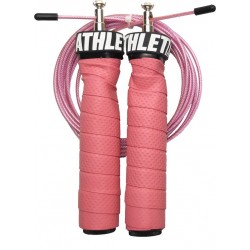 ATHLETIX® Premium Springtouw met Kogellagers - met Draagtas & Extra Kabel - Speedrope - 3m - Roze