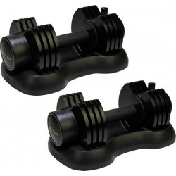 Tunturi - Gewichten set - Gewichen - Verstelbare Dumbellset - 2 Stuks - 25 kg