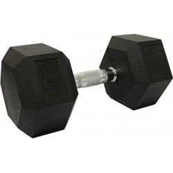 Hex rubber dumbbell (22.5kg)