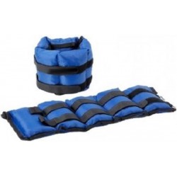 RS Sports verstelbare manchetten l nylon l 2x 2.250 kg l blauw zwart