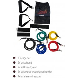 Loss Nutrition - 11 delige Hometrainer sport elastiek - gym elastiek - resistance bands