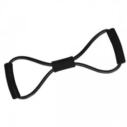 Fitness Elastiek- Resistance Power Band Tube - Fitnessbanden - Weerstandskabel - Zwart