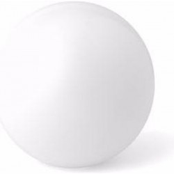 Witte anti stressbal 6 cm