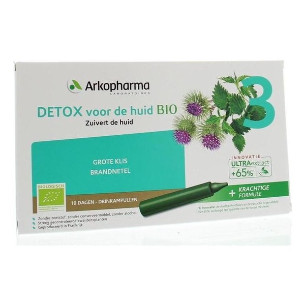 arkofluids Detox voor de huid bio drinkampullen