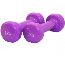 Dumbbells paars - Dumbbel set - 2 x 1 Kg