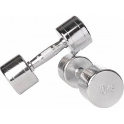 Chrome dumbbellset (2 stuks per set) - 8kg