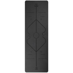 Healthify Yoga mat Zwart - Anti slip - Met draagtas