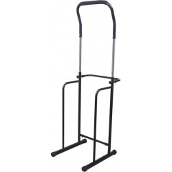 vidaXL Pull-up / dipstation verstelbaar 175-224 cm zwart