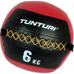 Tunturi Wall Ball - Medicine ball - Crossfit ball - 6kg - Rood