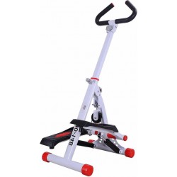 HOMCOM Basic Crosstrainer hometrainer met handvat | Opvouwbaar en Ruimtebesparend