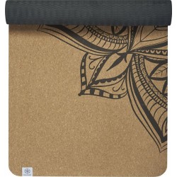 Gaiam  Yogamat Unisex - Kurk, Zwart