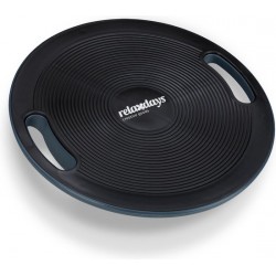 relaxdays balansbord - balanceboard  - balans trainer - balansbal - 40 cm - wiebelbord zwart