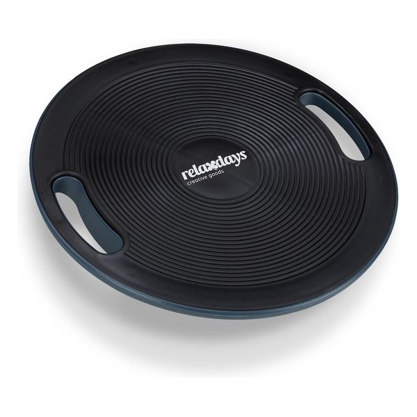 relaxdays balansbord - balanceboard  - balans trainer - balansbal - 40 cm - wiebelbord zwart