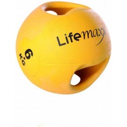 Double handle medicine ball 9 kg