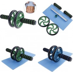 Ab Wheel - Ab Roller - Ab Wiel - buikspiertrainer - Fitness Wiel - Training Wiel - Met Fitness Mat