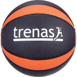 Trenas - Pro Medicijnbal - Medicine bal - Rubber - 1.5 kg - Zwart-Oranje