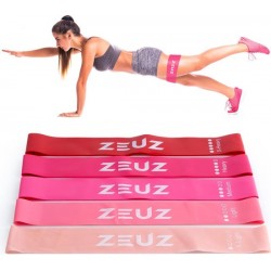 ZEUZ® 5 Stuks Premium Weerstandsbanden Set – Resistance Band – Bootybands – Weerstand Elastiek Trainer