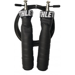 ATHLETIX® Premium Springtouw met Kogellagers - met Draagtas & Extra Kabel - Speedrope - 3m - Zwart