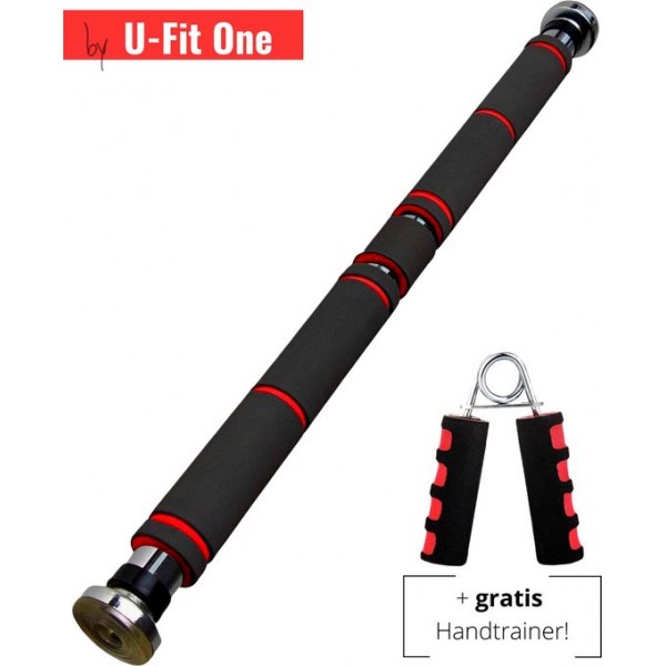 U-Fit One, Pull up bar - optrekstang - deurstang - pullup - thuis fitness - chin up - workout - buiktrainer - handtrainer