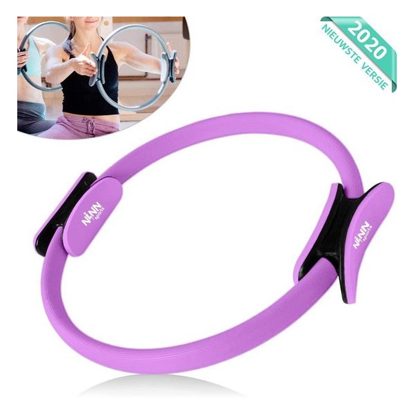 NINN Sports Pilates ring van Hoge Kwaliteit Paars - Yoga ring - Yoga wiel - Fitness ring - 2 kleuren beschikbaar