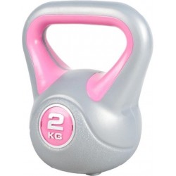 Gorilla Sports Kettlebell 2 kg Kunststof Trendy (extra stabiel)