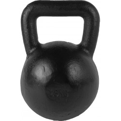 Tunturi Kettlebell - 28 kg met rubberen onderkant - Zwart