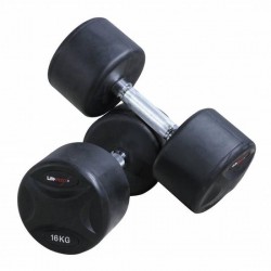 Vaste rubberen dumbbellset (2 stuks/set) - 40kg