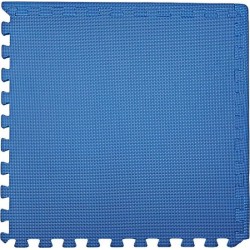 Puzzle Rubber Foam Floor Mats 8 parts 60 x 60 cm Blauw