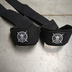 Tuff Guy - Lifting Straps Zwart - Support en Hulp bij Fitness, Bodybuilding, Powerlifting, Gewichtheffen en Crossfit