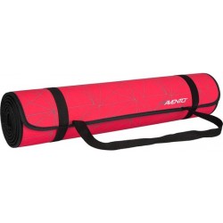 Avento Mat Fitness Print - Neopreen - 180 cm x 60 xm x 0,6 cm - Fluorroze/Antraciet