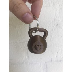 Kettlebell Sleutelhanger | Crossfit Cadeau | Crossfit dames | Crossfit heren | Fitness Cadeau | BRONS