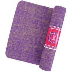 Yogi & Yogini Yoga Mat Jute Violet Inclusief Draagkoord