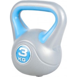 Gorilla Sports Kettlebell 3 kg Kunststof Trendy (extra stabiel)