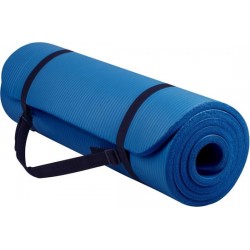 Sportbay - Fitnessmat - 180 cm x 60 cm x 1.6 cm - Blauw