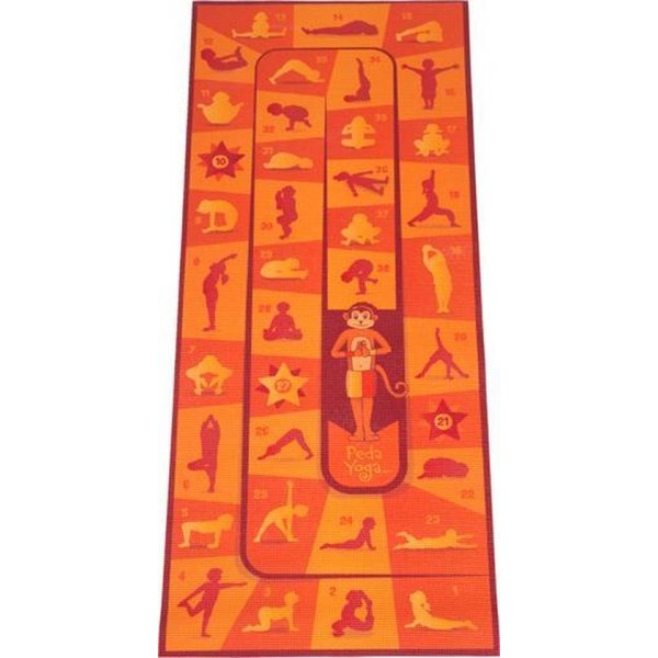 Peda Yoga Kinder Mat met oefeningen - Yogamat kinderen - Kinder Yogamat